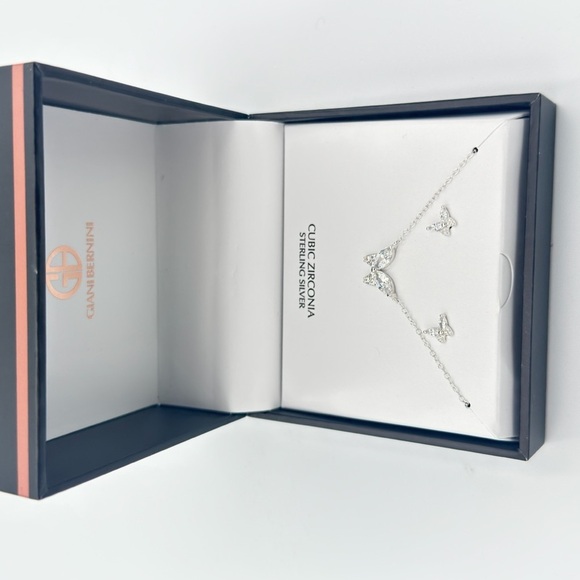 Giani Bernini2-Pc. Set Cubic Zirconia Butterfly Pendant Necklace & Earrings - Picture 9 of 10